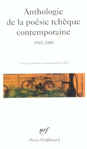 Couverture du livre « Anthologie De La Poesie Tcheque Contemporaine(1945-2000) » de Collectif aux éditions Gallimard