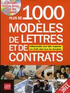 Couverture du livre « Plus de 1000 modèles de lettres et de contrats » de Patricia Gendrey aux éditions Prat