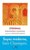Couverture du livre « Historiettes romaines » de Stendhal aux éditions Points