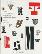 Couverture du livre « Type book t.1 ; a visual history of typefaces and graphic styles ; 1628/1900 » de Tholenaar Jan aux éditions Taschen