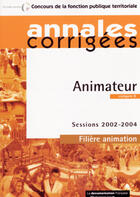 Couverture du livre « Animateur ; categorie b ; filiere animation » de Collectif aux éditions Documentation Francaise