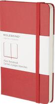 Couverture du livre « Carnet blanc - format de poche - couverture rigide rouge » de Moleskine aux éditions Moleskine