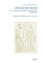 Couverture du livre « L'ecole des muses » de Monferran Jean-Char aux éditions Librairie Droz