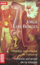 Couverture du livre « Histoire universelle de l'infamie » de Jorge Luis Borges aux éditions Langues Pour Tous