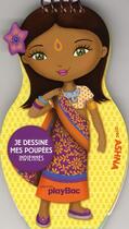 Couverture du livre « Je dessine mes poupées indiennes » de Collectif aux éditions Play Bac