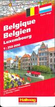 Couverture du livre « Belgique luxembourg 1/250 000 » de  aux éditions Hallwag