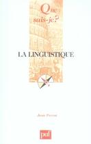 Couverture du livre « La linguistique » de Jean Perrot aux éditions Que Sais-je ?