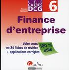 Couverture du livre « Finance d'entreprise » de Pascale Recroix aux éditions Gualino