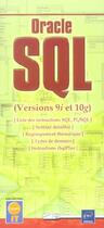 Couverture du livre « Oracle SQL versions 9I et 10g ; liste des principales instructions » de Collectif aux éditions Eni