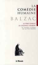 Couverture du livre « La comédie humaine t.1 ; le Père Goriot ; le Colonel Chabert » de Honoré De Balzac aux éditions Garnier
