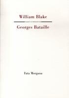Couverture du livre « William Blake » de Georges Bataille aux éditions Fata Morgana