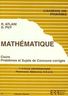 Couverture du livre « Mathematique n.33 » de Robert Atlani et D Puy aux éditions Atlani