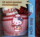 Couverture du livre « Hello Kitty ; cupcakes & muffins ; 10 mini-moules réutilisables » de  aux éditions Marabout