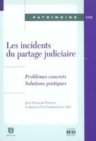 Couverture du livre « Incidences Du Partage Judiciaire » de Taymans Van Com aux éditions Academia