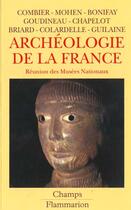 Couverture du livre « Archeologie de la france » de Jean-Pierre Mohen aux éditions Flammarion