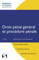 Couverture du livre « Droit pénal général et procédure pénale (23e édition) » de Bernard Bouloc et Haritini Matsopoulou aux éditions Sirey