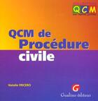 Couverture du livre « Qcm de procedure civile » de Fricero N. aux éditions Gualino