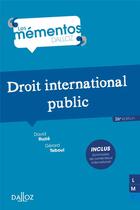 Couverture du livre « Droit international public » de David Ruzie et Gerard Teboul aux éditions Dalloz