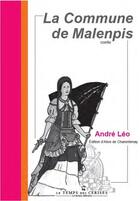 Couverture du livre « La commune de Malenpis » de Andre Leo aux éditions Le Temps Des Cerises