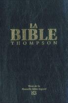 Couverture du livre « Bilbe thompson nbs luxe tranche or » de Bible aux éditions Vida
