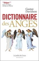 Couverture du livre « Dictionnaire des anges » de Davidson Gustav aux éditions Jardin Des Livres