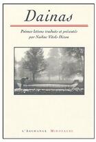 Couverture du livre « Dainas. poemes lettons » de Nadine Vi aux éditions L'archange Minotaure