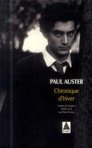 Couverture du livre « Chronique d'hiver » de Paul Auster aux éditions Actes Sud