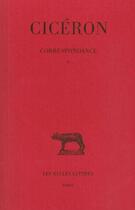 Couverture du livre « Correspondance t.5 » de Ciceron aux éditions Belles Lettres