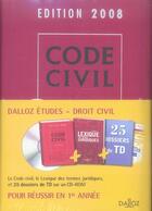 Couverture du livre « Droit civil ; 1e année (6e édition) » de  aux éditions Dalloz