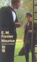 Couverture du livre « Maurice » de E.M. Forster aux éditions 10/18