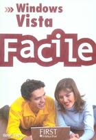 Couverture du livre « Windows vista facile » de Henri Lilen aux éditions First Interactive