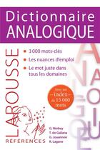 Couverture du livre « Dictionnaire analogique » de Rene Lagane et Collectif aux éditions Larousse