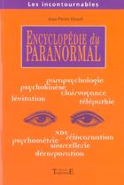 Couverture du livre « Encyclopedie du paranormal » de  aux éditions Trajectoire