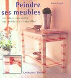Couverture du livre « Peindre Des Meubles » de Katrin Cargill aux éditions Dessain Et Tolra