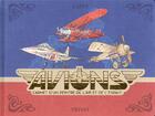 Couverture du livre « Avions : carnet d'un peintre de l'air et de l'espace » de Lapin aux éditions Privat