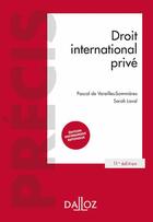 Couverture du livre « Droit international privé (édition 2023) » de Pascal De Vareilles-Sommieres et Sarah Laval aux éditions Dalloz