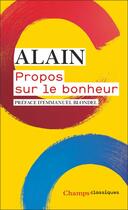 Couverture du livre « Propos sur le bonheur » de Alain Blondel aux éditions Flammarion