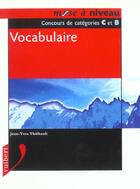 Couverture du livre « Vocabulaire » de J-Y Thiebault aux éditions Vuibert