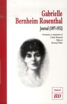 Couverture du livre « Journal 1897 1932 » de Bernheim Rosent aux éditions Pu De Dijon