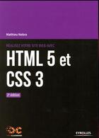 Couverture du livre « Realisez votre site web avec html 5 et css 3 (2e édition) » de Mathieu Nebra aux éditions Eyrolles