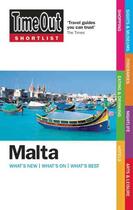Couverture du livre « MALTA - 1ST EDITION » de  aux éditions Time Out