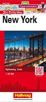 Couverture du livre « New York3 In 1 City Map » de  aux éditions Hallwag