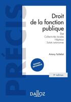 Couverture du livre « Droit de la fonction publique (9e édition) » de Antony Taillefait aux éditions Dalloz