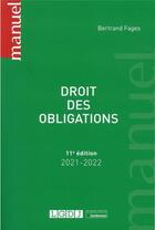 Couverture du livre « Droit des obligations (édition 2021/2022) » de Bertrand Fages aux éditions Lgdj