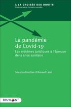Couverture du livre « La pandémie de Covid-19 : les systèmes juridiques à l'épreuve de la crise sanitaire » de Arnaud Lami et Collectif aux éditions Bruylant