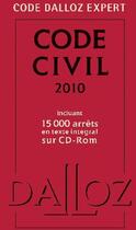 Couverture du livre « Code civil 2010 (7e édition) » de  aux éditions Dalloz