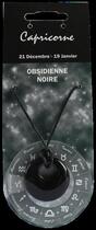 Couverture du livre « Pendentif pierre ronde percee - capricorne - obsidienne noire » de  aux éditions Dg-exodif