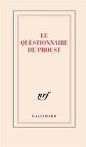Couverture du livre « Carnet proust le questionnaire (papeterie) » de  aux éditions Gallimard