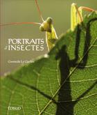 Couverture du livre « Portraits d'insectes » de Gwenole Le Guellec aux éditions Edisud
