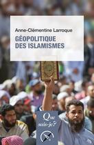 Couverture du livre « Géopolitique des islamismes (3e édition) » de Anne-Clementine Larroque aux éditions Que Sais-je ?
